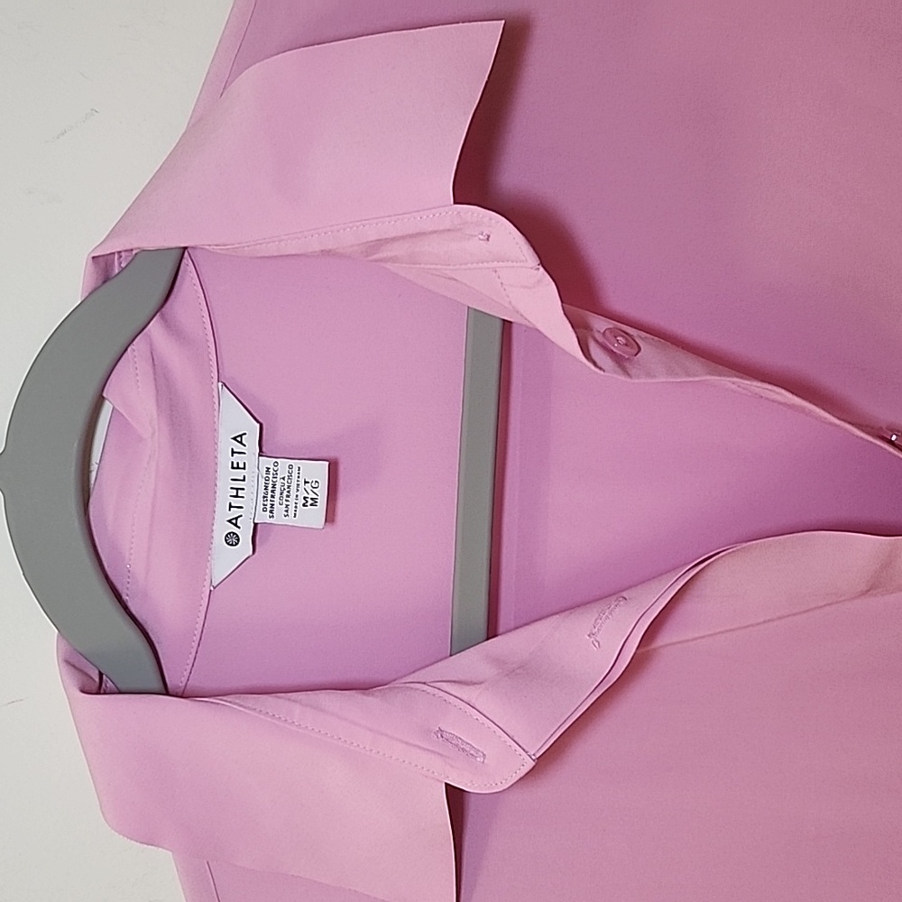 Athleta Urbanite Shirt Dress in Pink Barbiecore Size M - Picture 14 of 16